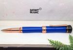 Copy Montblanc Bonheur Rollerball pen Rose Gold and Blue